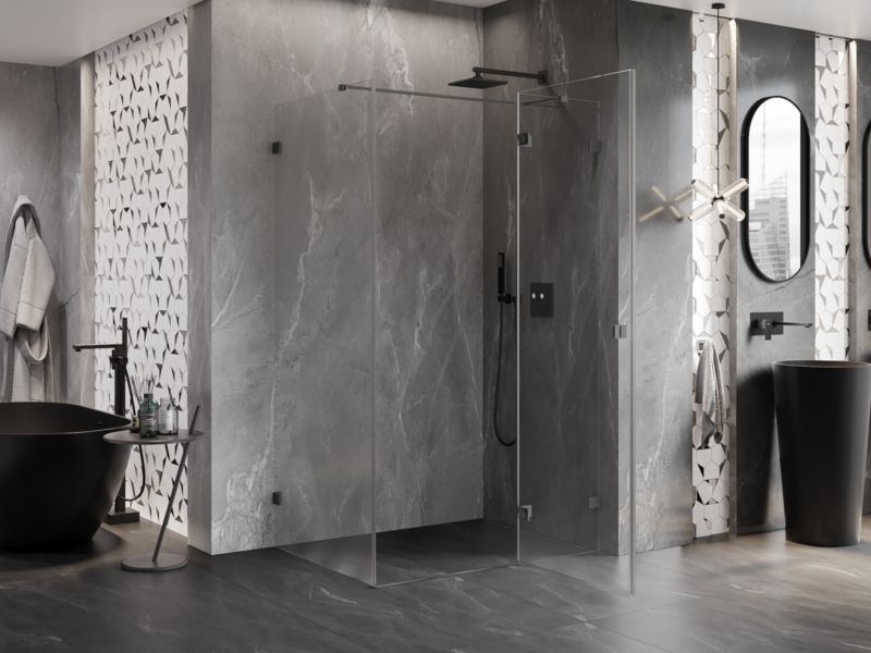 Kabina prysznicowa prostokątna Mexen Lunar T gun metal 125 x 90 cm 1 szt.