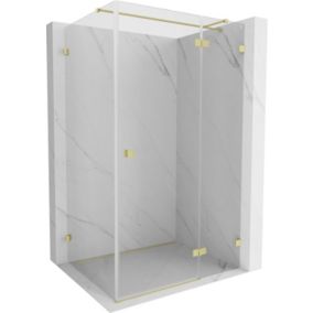 Kabina prysznicowa prostokątna Mexen Lunar T złota 135x80 cm 834T-135-080-55-00-P 1 szt.