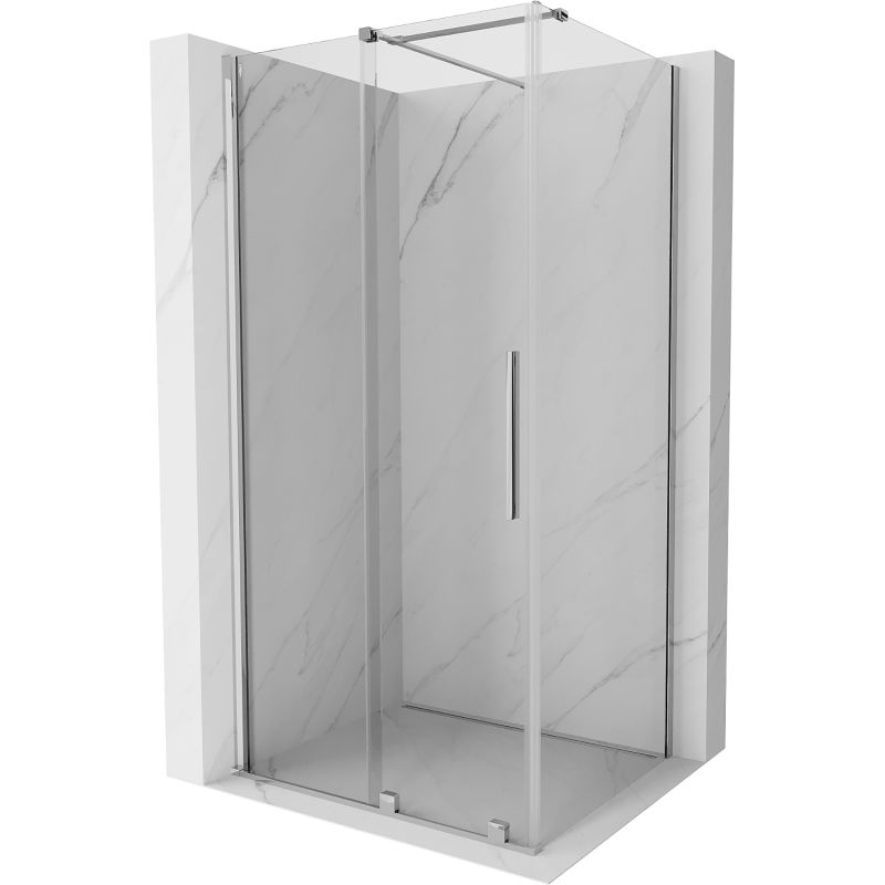 Kabina prysznicowa prostokątna Mexen Velar transparent chrom 1 szt.