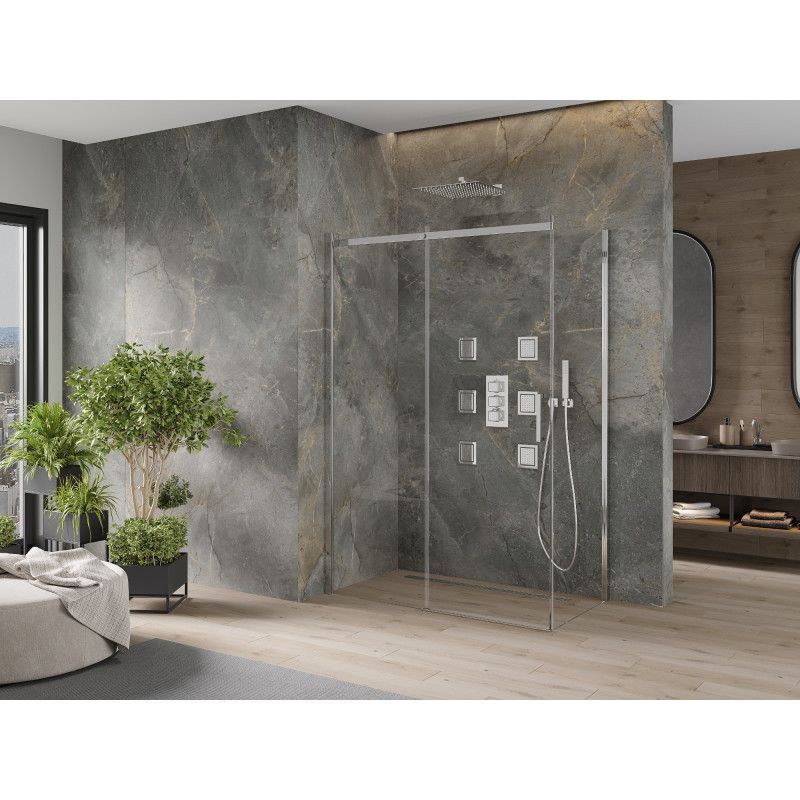 Kabina prysznicowa rozsuwana Mexen Omega transparent 1 szt.