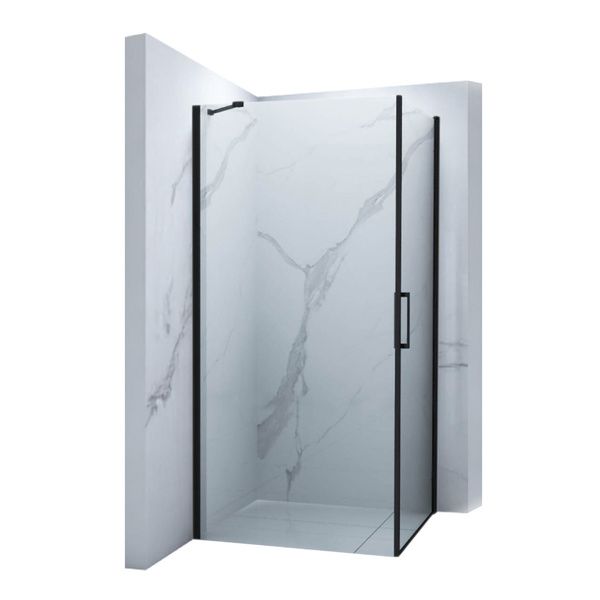 Kabina prysznicowa Silla Franklin kwadratowa transparentna czarna 80 x 80 x 190 cm, 1 szt.
