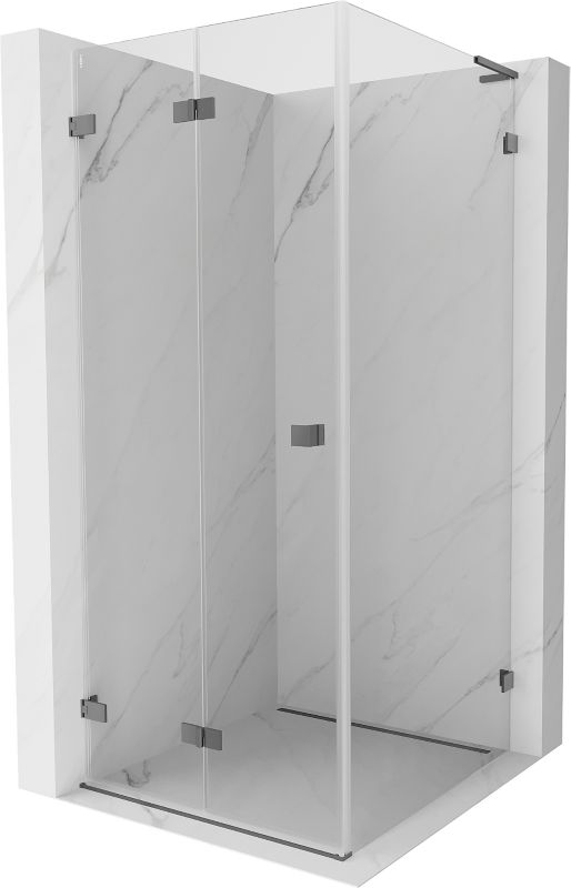 Kabina prysznicowa składana Mexen Lunar-F L gun metal 100x100 cm 1 szt.