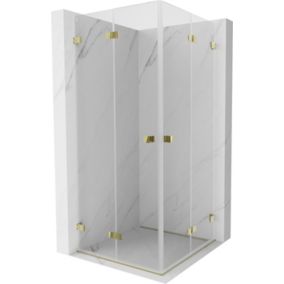 Kabina prysznicowa składana Mexen Lunar-F złota 80x80 cm 836-080L-080P-50-00 1 szt.