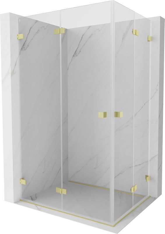 Kabina prysznicowa składana Mexen Lunar-F złota transparent 85x75 cm 1 szt.