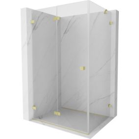 Kabina prysznicowa składana Mexen Lunar-F złoty transparent 90 x 80 cm 1 szt.