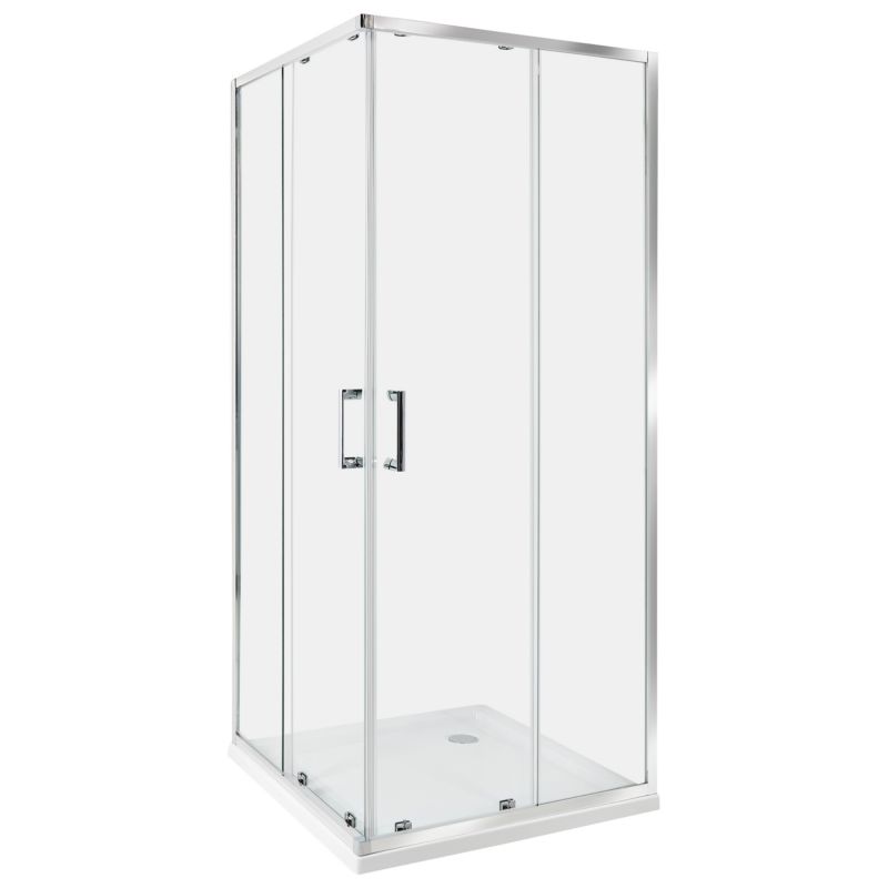Kabina prysznicowa Tela 80 x 80 x 185 cm Srebrny 1 szt.