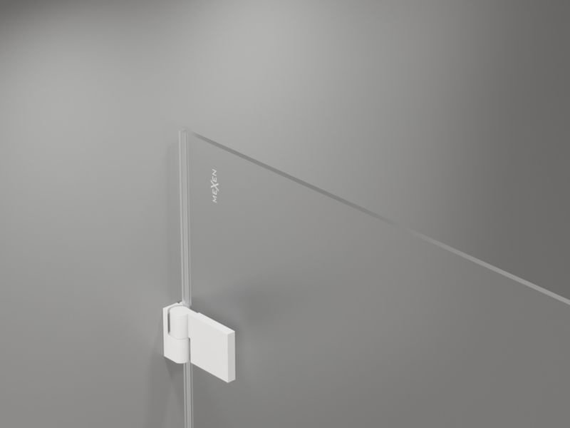 Kabina prysznicowa uchylna Mexen Lunar-B biała 75x75 cm 1 szt.
