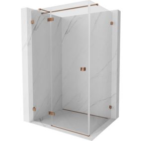 Kabina prysznicowa uchylna Mexen Lunar T różowe złoto 135x90 cm 834T-135-090-60-00-L 1 szt.