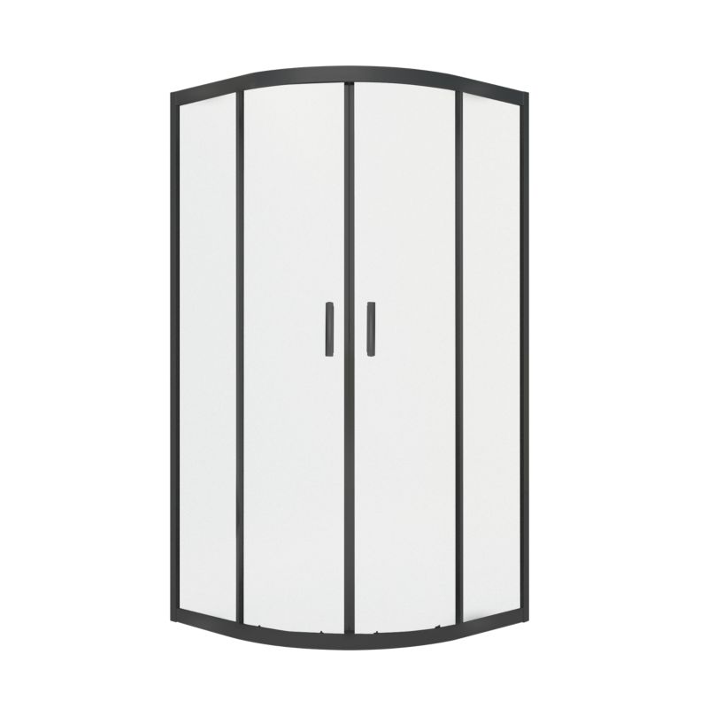 Kabina prysznicowa UNO Kabi 80x80 czarna bez brodzika 1 szt.