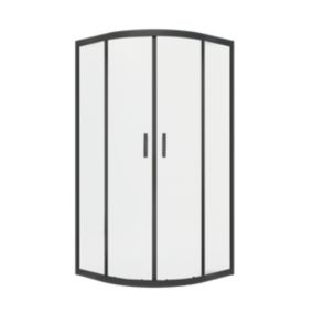 Kabina prysznicowa UNO Kabi 80x80 czarna bez brodzika 1 szt.