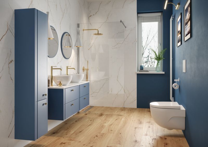 Kabina prysznicowa walk-in GoodHome Beloya 120 cm chrom/transparentna