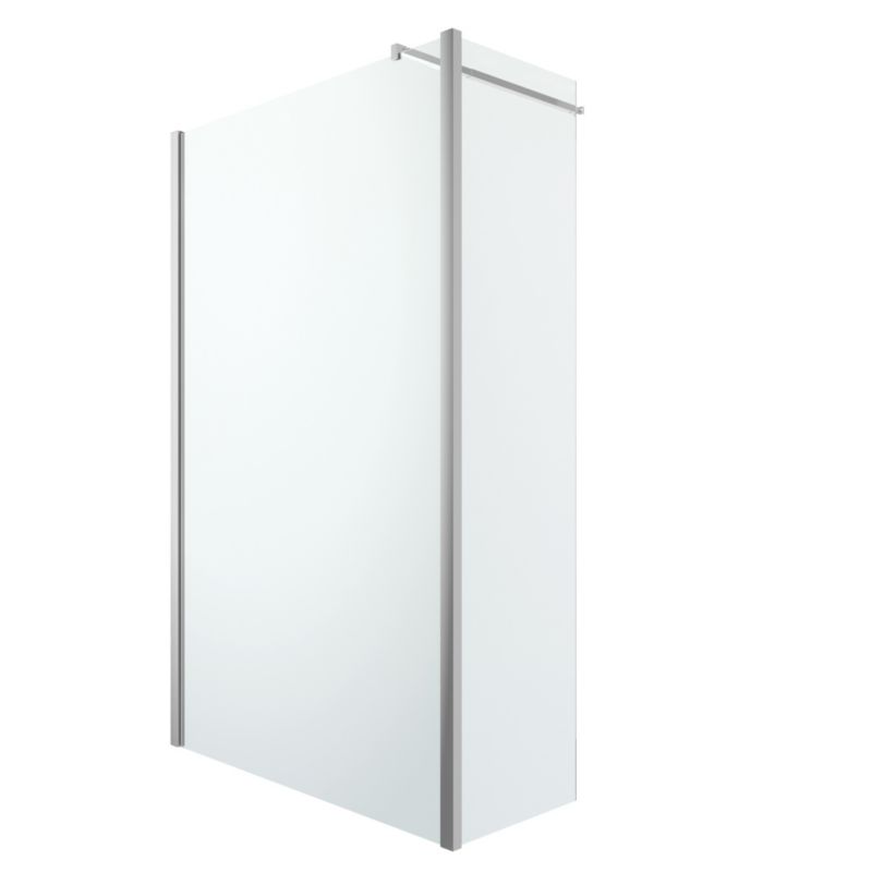 Kabina prysznicowa walk-in GoodHome Beloya 80 + 45 cm chrom/transparentny