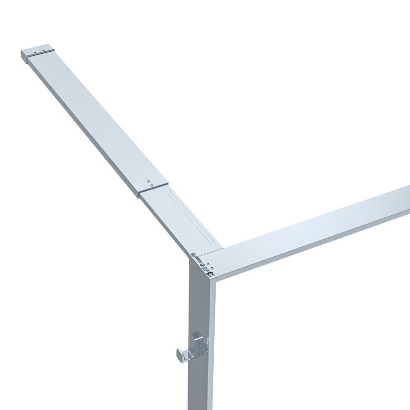 Kabina prysznicowa walk-in GoodHome Evanna 140 cm z półką chrom/transparentna
