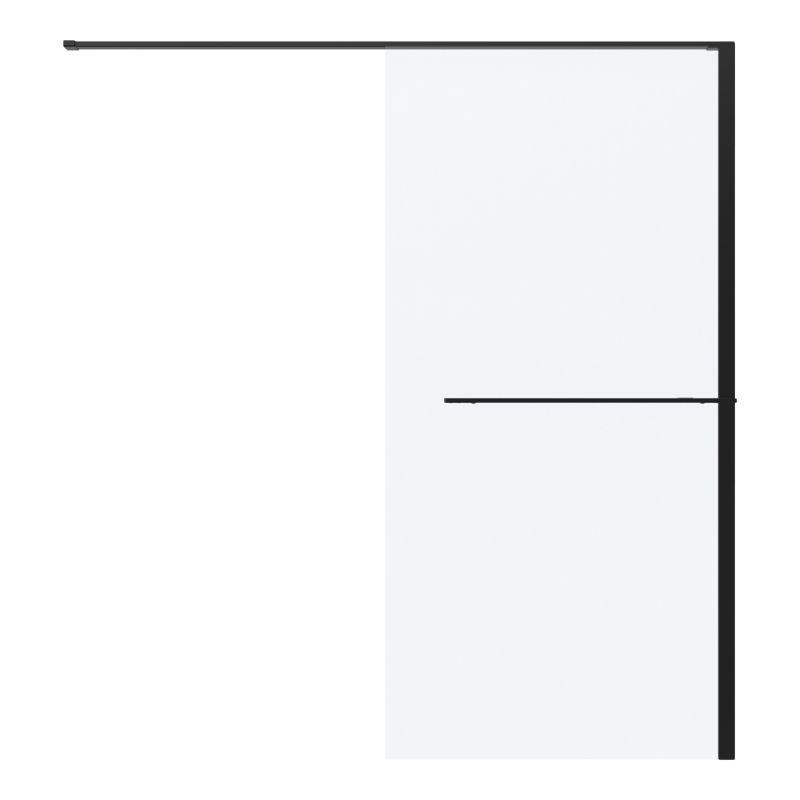 Kabina prysznicowa walk-in GoodHome Evanna 180 cm czarna transparentna