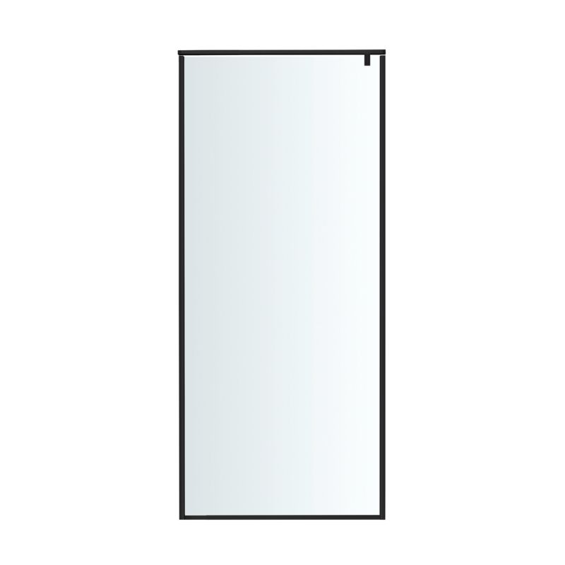Kabina prysznicowa walk-in GoodHome Ezili 90 cm cm czarna/transparentna