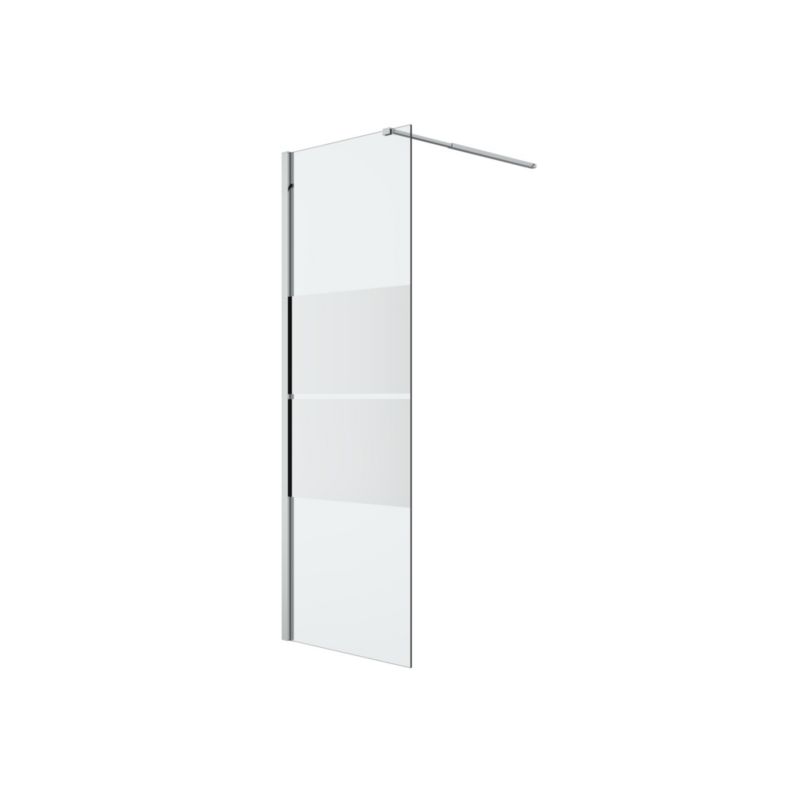 Kabina prysznicowa walk-in GoodHome Ledava 70 cm chrom/szkło lustrzane