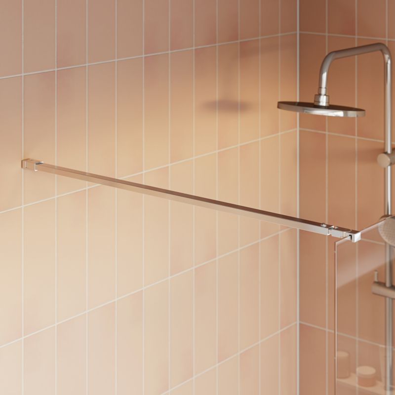 Kabina prysznicowa walk-in GoodHome Maza 120 cm chrom/transparentna
