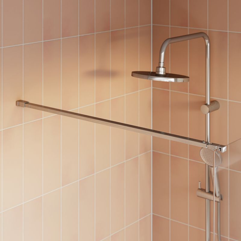 Kabina prysznicowa walk-in GoodHome Maza 90 cm chrom/transparentna
