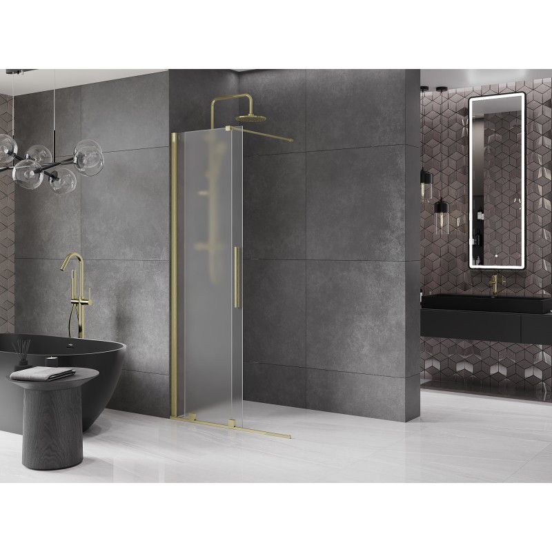 Kabina prysznicowa walk-in Mexen Velar złota 100x200 1 szt.