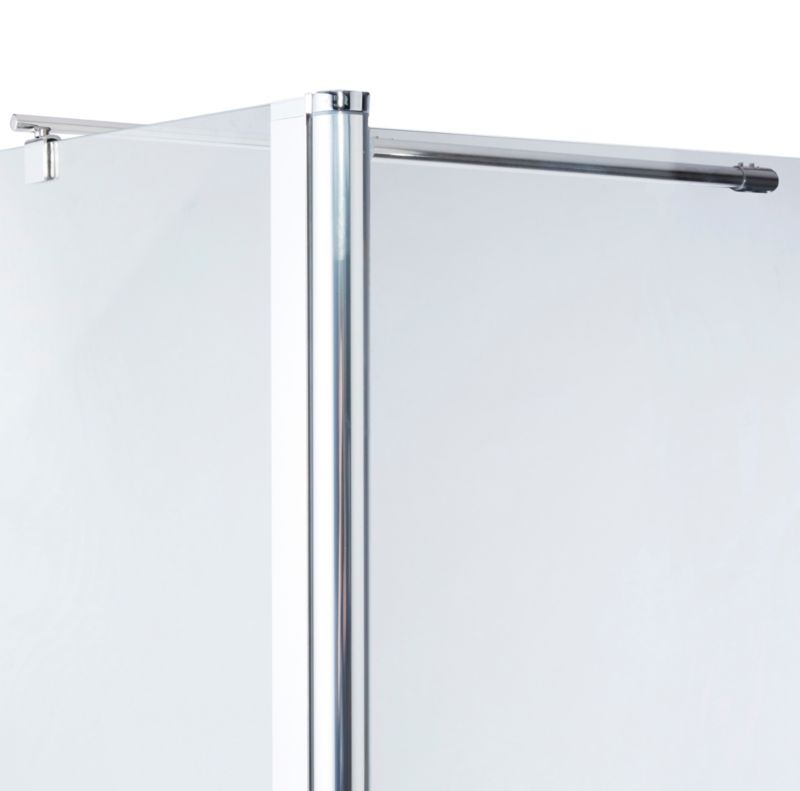Kabina prysznicowa walk-in Onega 80 + 45 cm chrom/transparentny