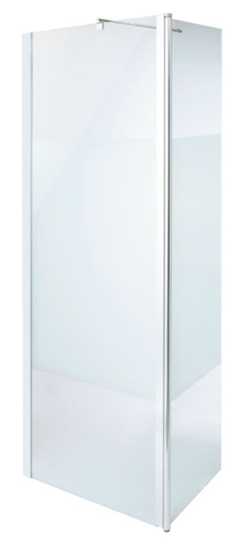 Kabina prysznicowa walk-in Onega 80 + 45 cm chrom/wzór