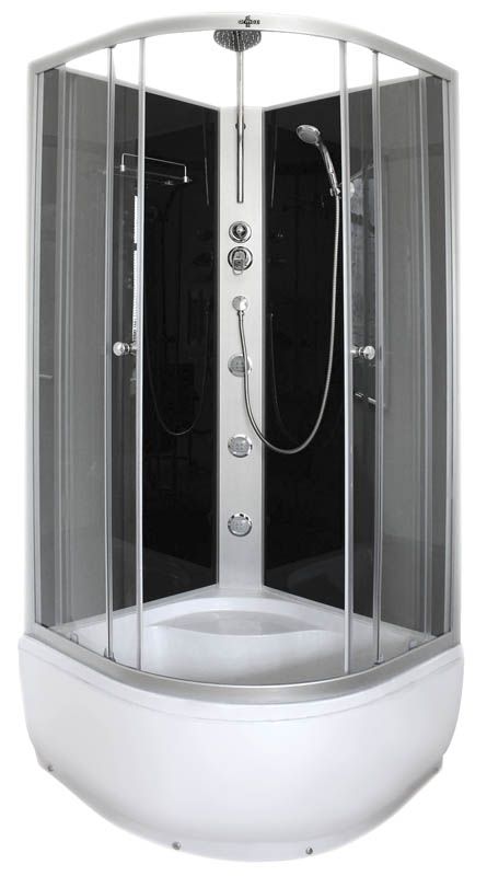 Kabina prysznicowa z hydromasażem Armazi Apollo 90 x 90 x 235 cm wysoki brodzik