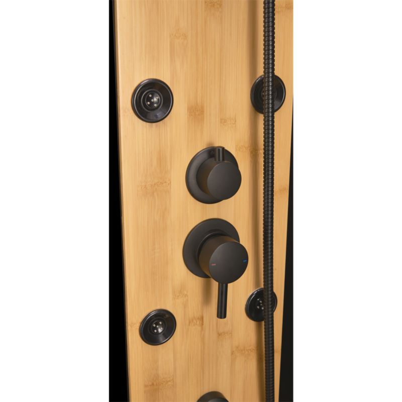 Kabina prysznicowa z hydromasażem Bamboo 80 x 120 cm prostokątna brodzik