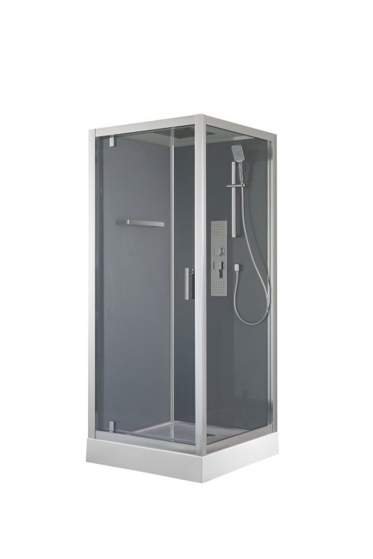 Kabina prysznicowa z hydromasażem GoodHome Beloya 90 cm kwadratowa chrom
