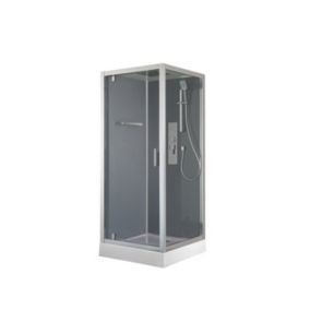 Kabina prysznicowa z hydromasażem GoodHome Beloya 90 cm kwadratowa chrom