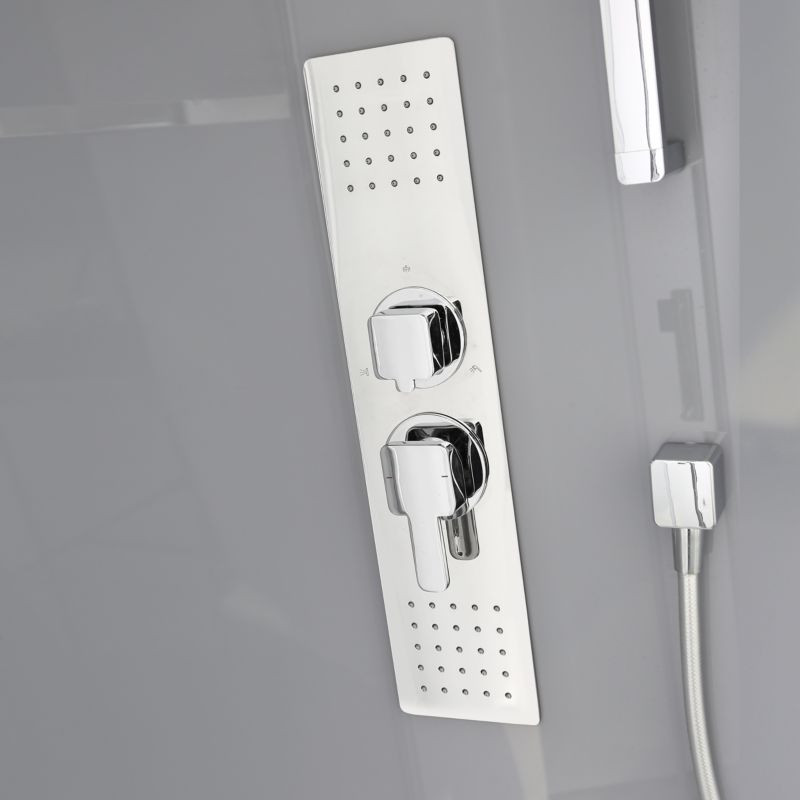 Kabina prysznicowa z hydromasażem GoodHome Beloya 90 cm kwadratowa chrom