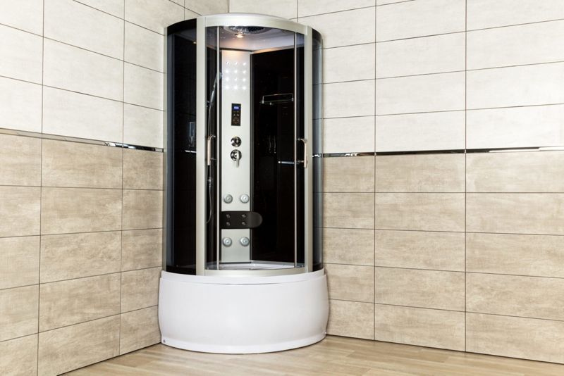 Kabina z hydromasażem i głębokim brodzikiem Kerra 90 Silver Prime 1 szt.