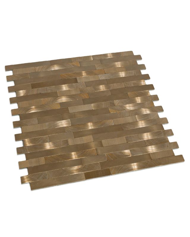 Kafelki ścienne samoprzylepne płytki Mazovia 29,7 x 29,2 cm odporne na zachlapania, geometryczne Brąz 1 szt.