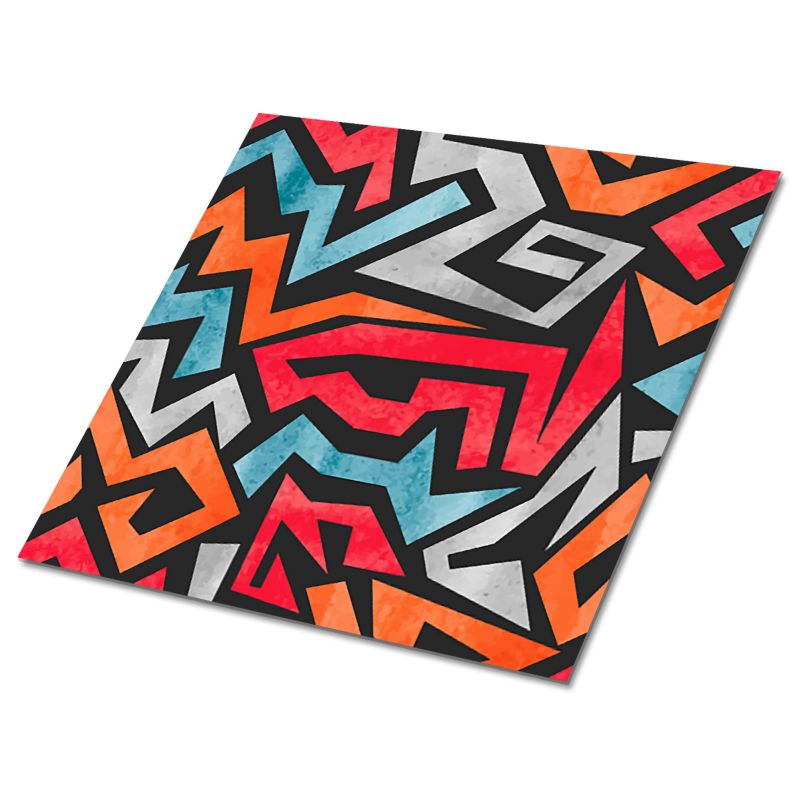Kafelki samoprzylepne Tulup 30x30 cm Abstrakcja graffiti. 9 szt.