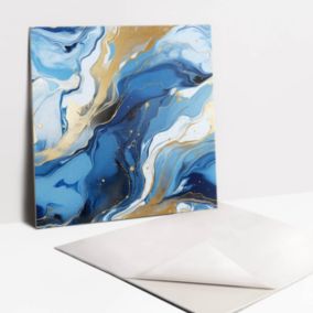 Kafelki samoprzylepne Tulup 30x30 cm Abstrakcja ze złotem 9 szt.