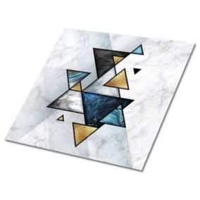 Kafelki samoprzylepne Tulup 30x30 cm Abstrakcyjne marmurowe trójkąty. 9 szt.
