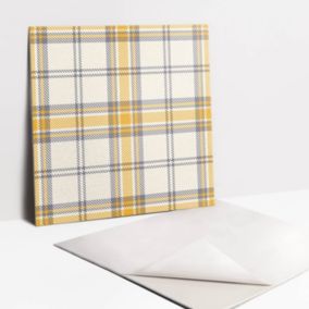 Kafelki samoprzylepne Tulup 30x30 cm Abstrakcyjne żółte linie 9 szt.