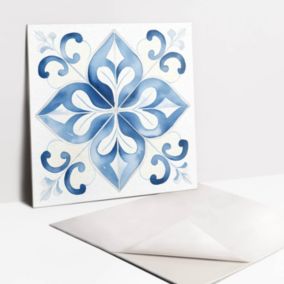 Kafelki samoprzylepne Tulup 30x30 cm Akwarelowy ornament 9 szt.