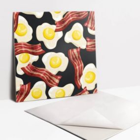 Kafelki samoprzylepne Tulup 30x30 cm Bekon i jajka 9 szt.