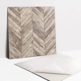 Kafelki samoprzylepne Tulup 30x30 cm Brązowe deseczki 9 szt.