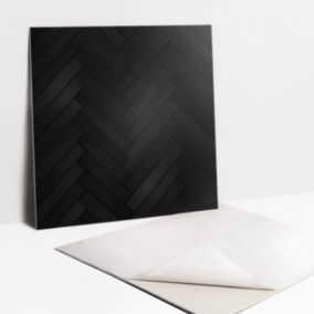 Kafelki samoprzylepne Tulup 30x30 cm Ciemny parkiet 9 szt.