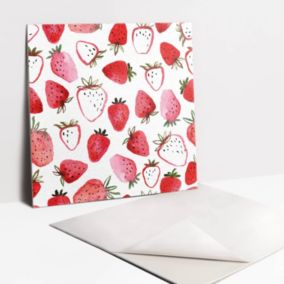 Kafelki samoprzylepne Tulup 30x30 cm Czerwone truskawki 9 szt.