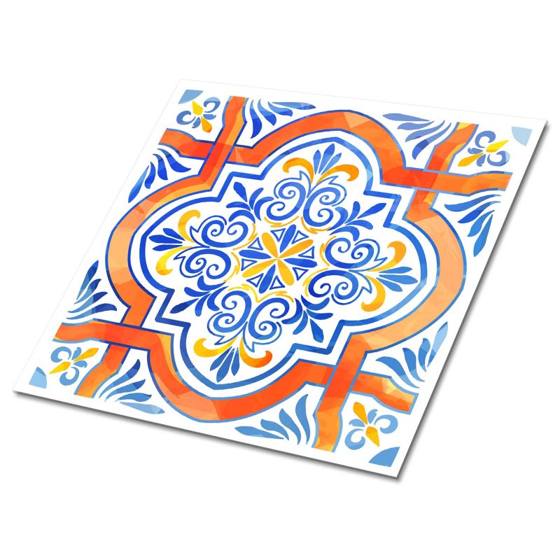 Kafelki samoprzylepne Tulup 30x30 cm Grafika w stylu Azulejo 9 szt.
