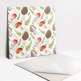 Kafelki samoprzylepne Tulup 30x30 cm Grzyby i paprocie 9 szt.