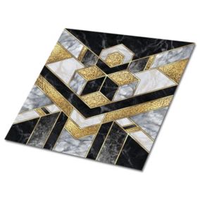 Kafelki samoprzylepne Tulup 30x30 cm Iluzja geometryczna. 9 szt.