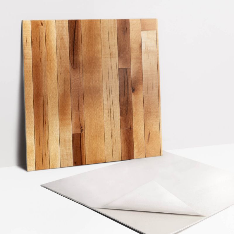 Kafelki samoprzylepne Tulup 30x30 cm Jasne deski 9 szt.
