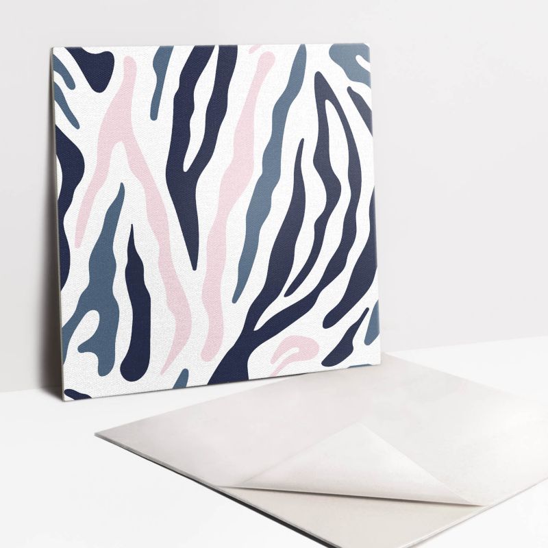 Kafelki samoprzylepne Tulup 30x30 cm Kolorowa zebra 9 szt.