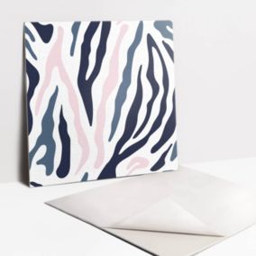 Kafelki samoprzylepne Tulup 30x30 cm Kolorowa zebra 9 szt.