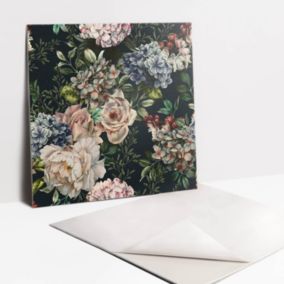 Kafelki samoprzylepne Tulup 30x30 cm Kolorowe kwiaty 9 szt. II