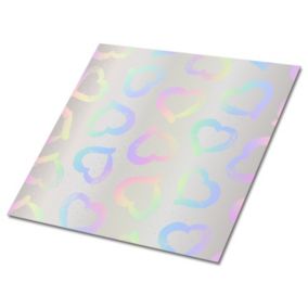 Kafelki samoprzylepne Tulup 30x30 cm Kolorowe serca 9 szt. II