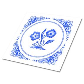 Kafelki samoprzylepne Tulup 30x30 cm Kwiat Azulejos. 9 szt.